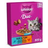 Whiskas DUO Surf & Turf dry cat food 800g, UK version