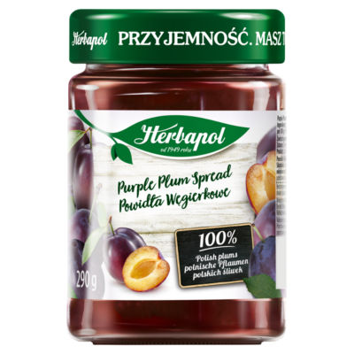 Herbapol purple plum spread 290g, imported from the UK