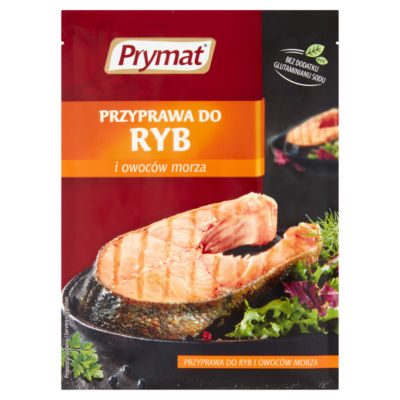 Prymat dried seasoning blend for fish and seafood, imported from the UK