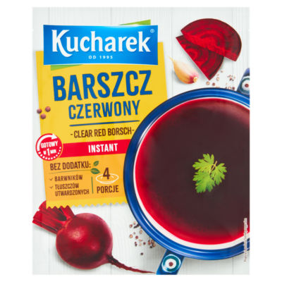 Kucharek instant red borscht soup mix 48g, UK version