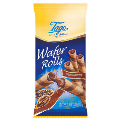 Tago wafer rolls with cocoa cream 150g (British brand)