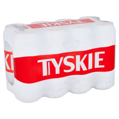 Tyskie beer 8 x 500ml cans - British product