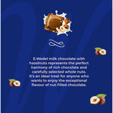 E. Wedel milk chocolate with whole hazelnuts 100g (British brand)