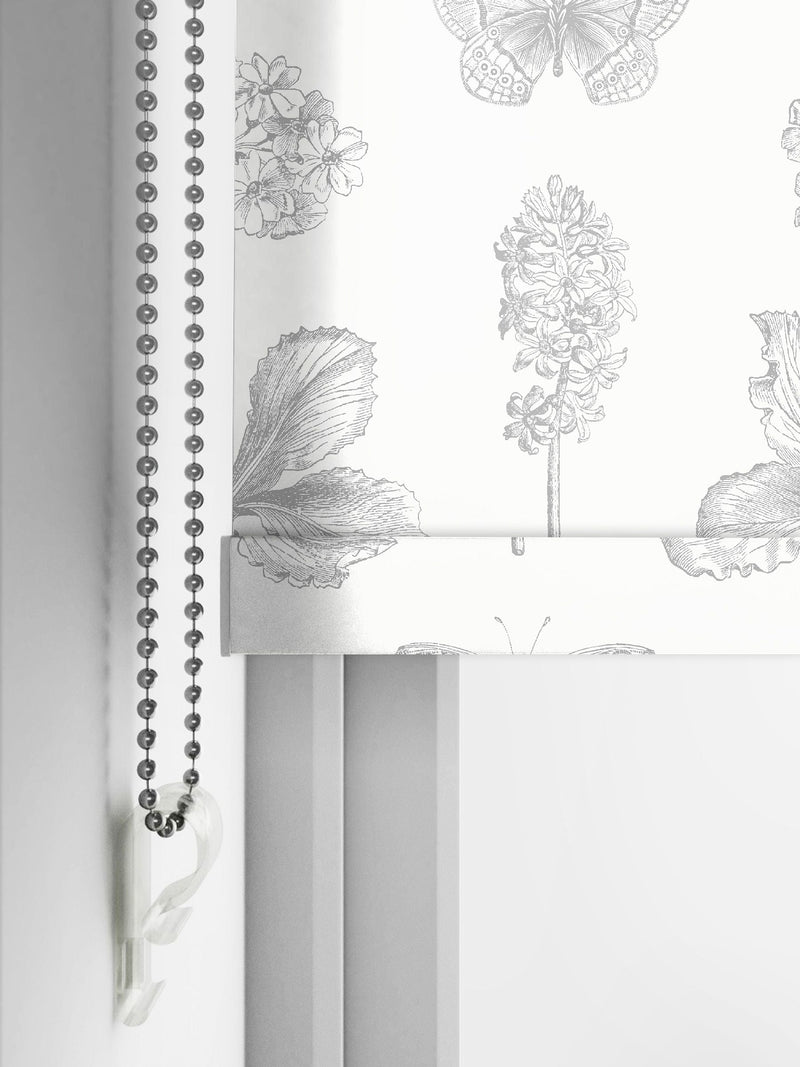 Dilly sheer roller blind dusk grey made to measure - British product