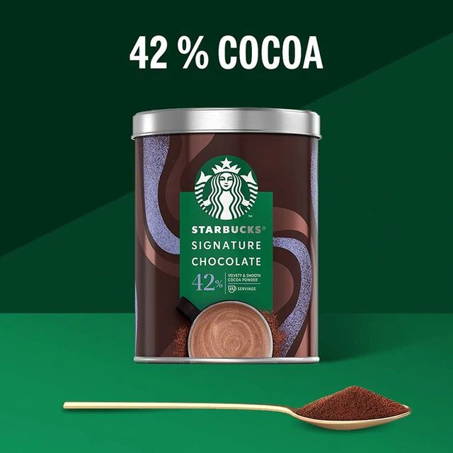 Starbucks Signature Chocolate 42% Cocoa Hot Chocolate Powder Tin 330g GOODS M&S