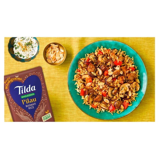 Tilda Microwave Wholegrain Pilau Basmati Rice   250g GOODS M&S