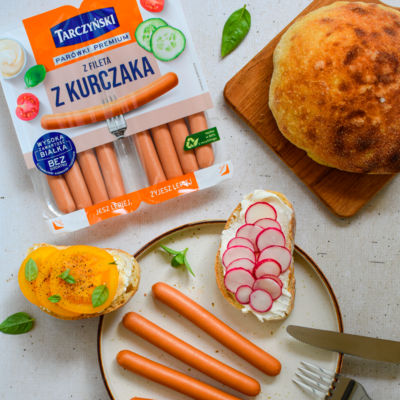 Tarczynski chicken fillet frankfurters 180g (British brand)