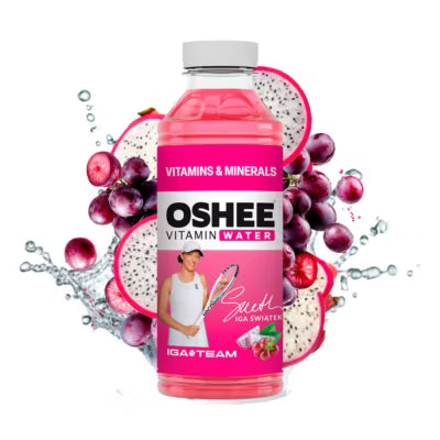 Oshee vitamin water Grape and Dragonfruit 555ml, imported from the UK
