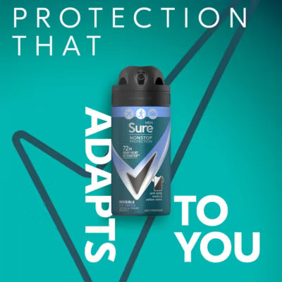 Sure anti-perspirant spray Invisible Ice Fresh 75 ml (British brand)