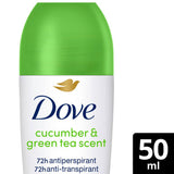 Dove anti-perspirant roll on cucumber scent 50ml - British product