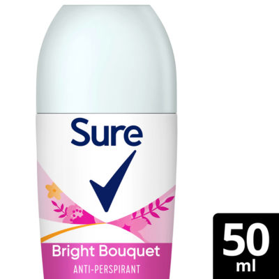 ASDA Sure Anti-Perspirant Roll On Bright Bouquet Deodorant 50ml- Buy online at McGrocer