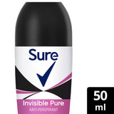 Sure Anti-Perspirant Roll On Invisible Pure 50 ml GOODS ASDA