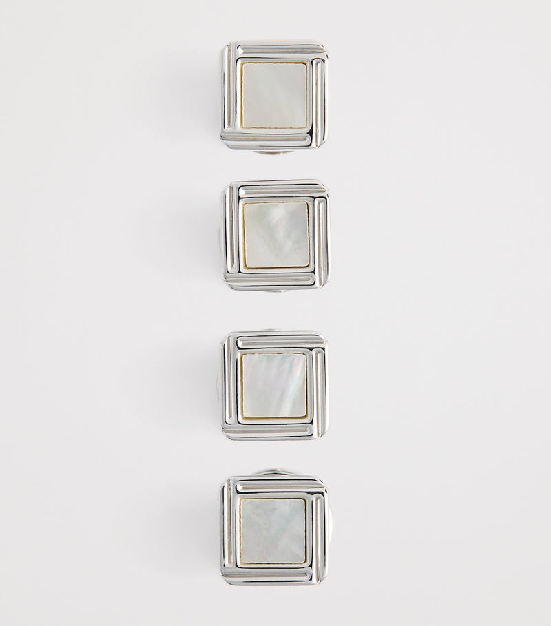 Babette Wasserman Celtic mother of pearl cufflinks 2.2cm (British brand)