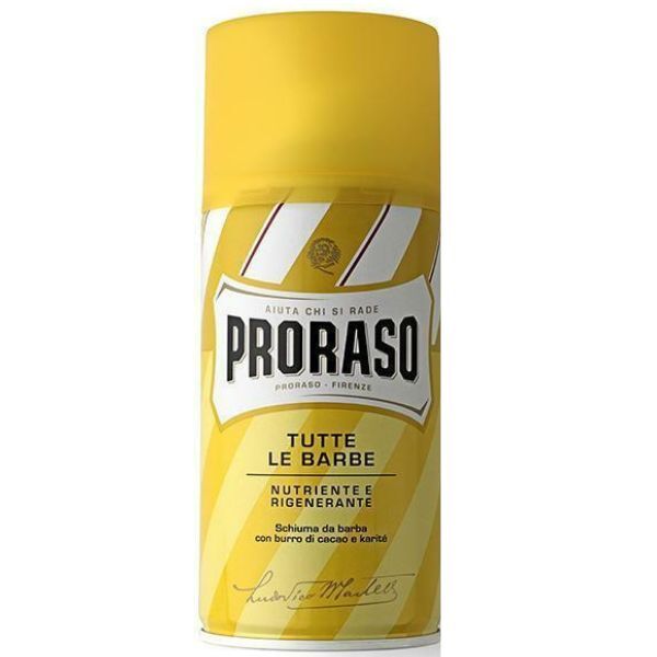 Proraso Shaving Foam Cocoa and Shea Butter 400ml, imported from the UK