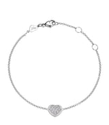 Harrods Chopard My Happy Hearts White Gold and Diamond Bracelet 18cm- Buy online at McGrocer