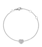 Chopard white gold diamond Happy Hearts bracelet, imported from the UK