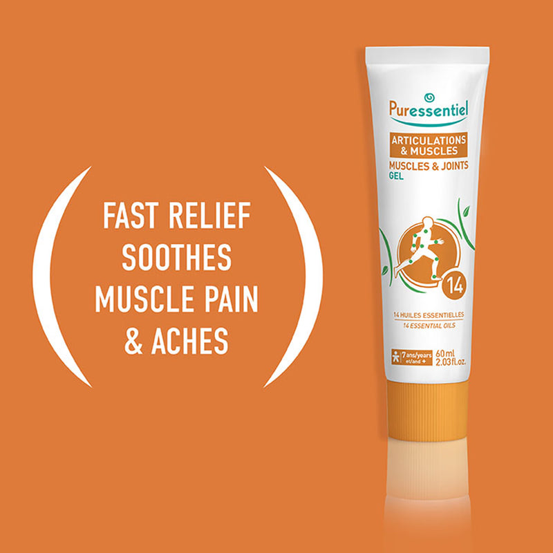 Puressentiel Muscle and Joints Gel 60ml, imported from the UK