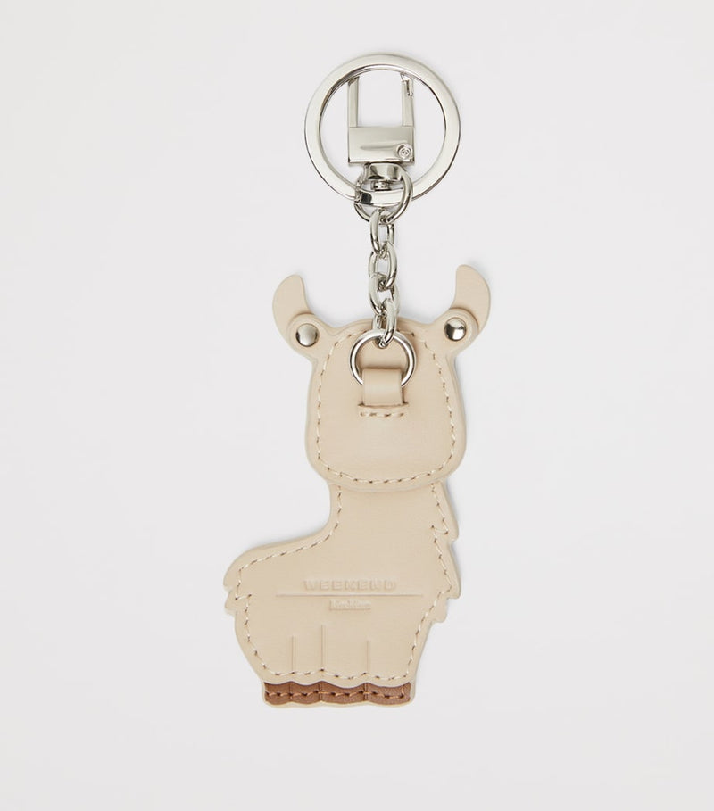 Weekend Max Mara leather llama keyring, UK version