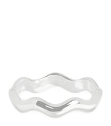 Harrods Astrid & Miyu Rhodium-Plated Sterling Silver Ripple Ring- Buy online at McGrocer