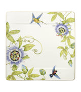 Harrods Buffet Plate with Floral and Bird Decoration in Bone Porcelain, 35cm- Buy online at McGrocer
