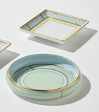Ginori 1735 Colonna Diva verde porcelain round tray 17cm (British brand)