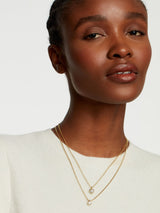 Next Ted Baker Heart Pendant Necklace Clear Crystal Gold Plated- Buy online at McGrocer