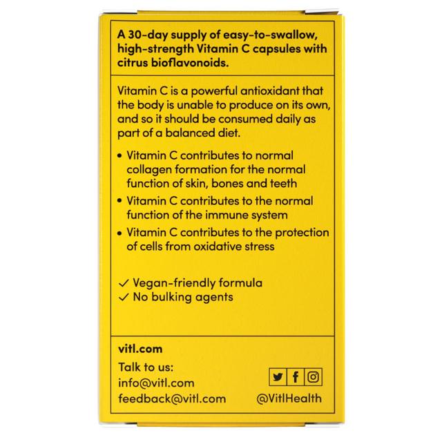 Vitl Vitamin C Capsules 30 per pack GOODS M&S