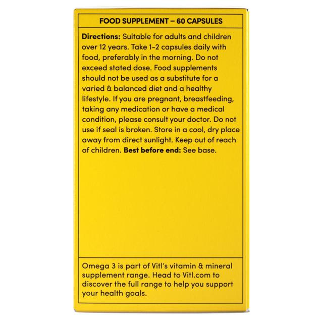 VITL VITLOMEGA3CAPSULE 60 EACH 60 per pack GOODS M&S