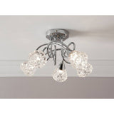 Argos Home Dico 5 light ceiling light faceted glass - British product