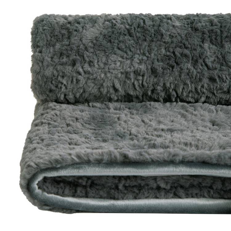 Habitat faux fur throw charcoal 150x200cm, imported from the UK
