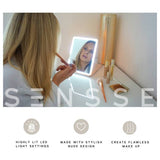 Sensse Glow Up LED flip top marble mirror - British product