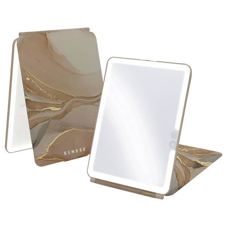 Sensse Glow Up LED flip top marble mirror - British product