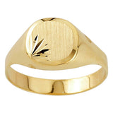 Argos Revere 9ct Gold Plain Signet Ring - S- Buy online at McGrocer