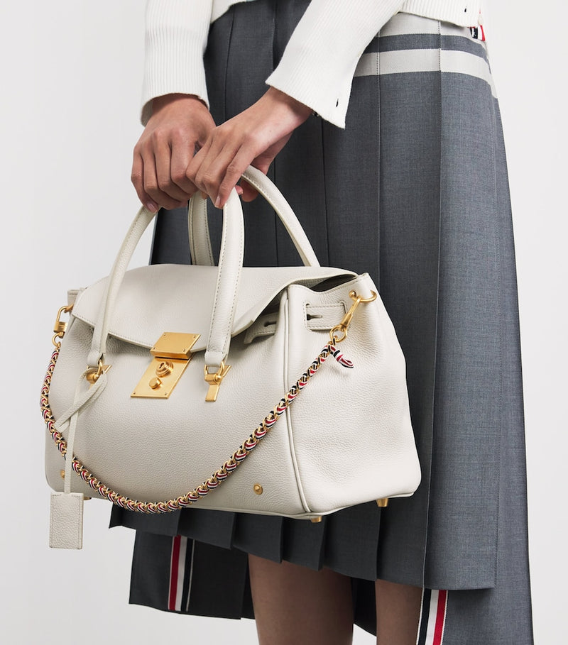 Thom Browne Bolton top-handle bag grain leather (British brand)