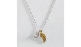 Revere sterling silver two tone feather necklace - British product