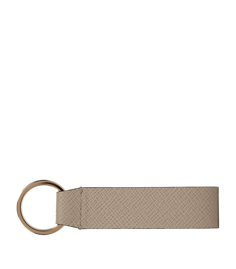 Smythson leather Panama keyring crossgrain calf, UK version