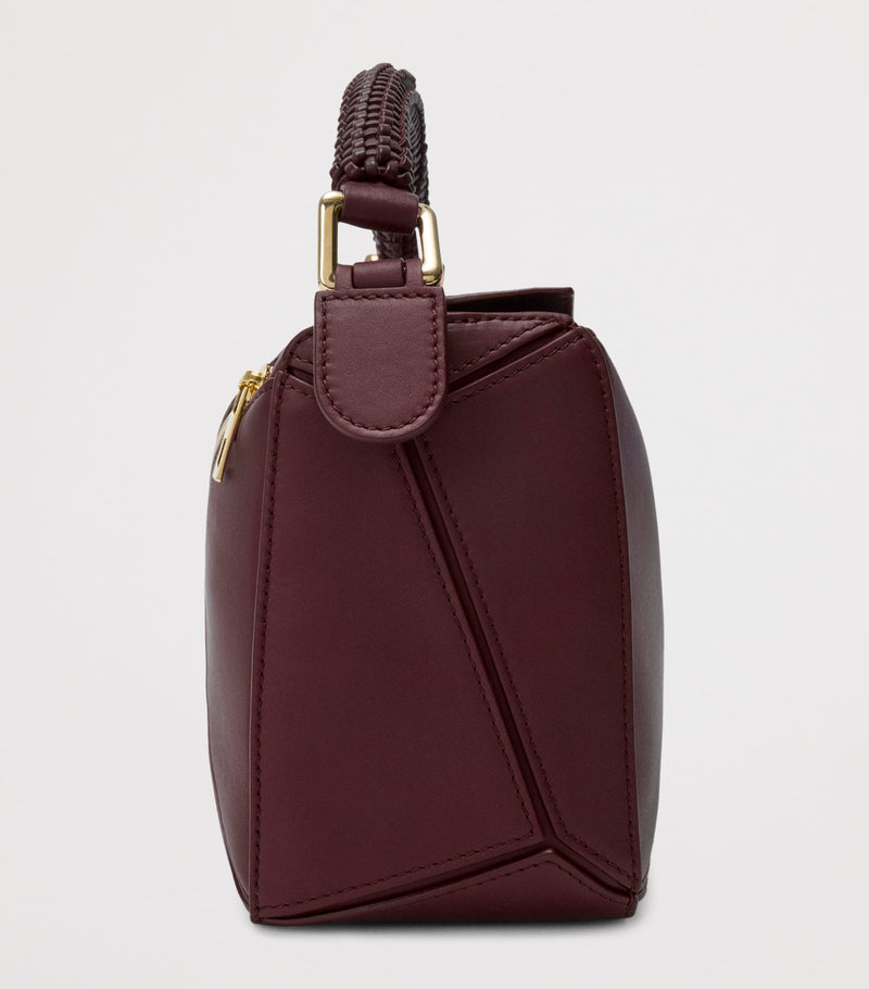 LOEWE Small Puzzle bag woven top handle - British product