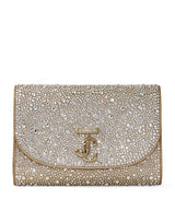 Harrods Jimmy Choo Crystal-Embellished Curve Clutch Bag- Buy online at McGrocer