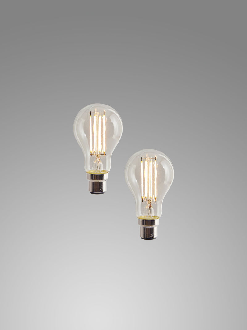 BC 8W LED GLS light bulbs 2 pack (British brand)