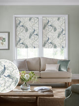 Next Laura Ashley Blue Belvedere Midnight Made to Measure Roman Blind- Buy online at McGrocer