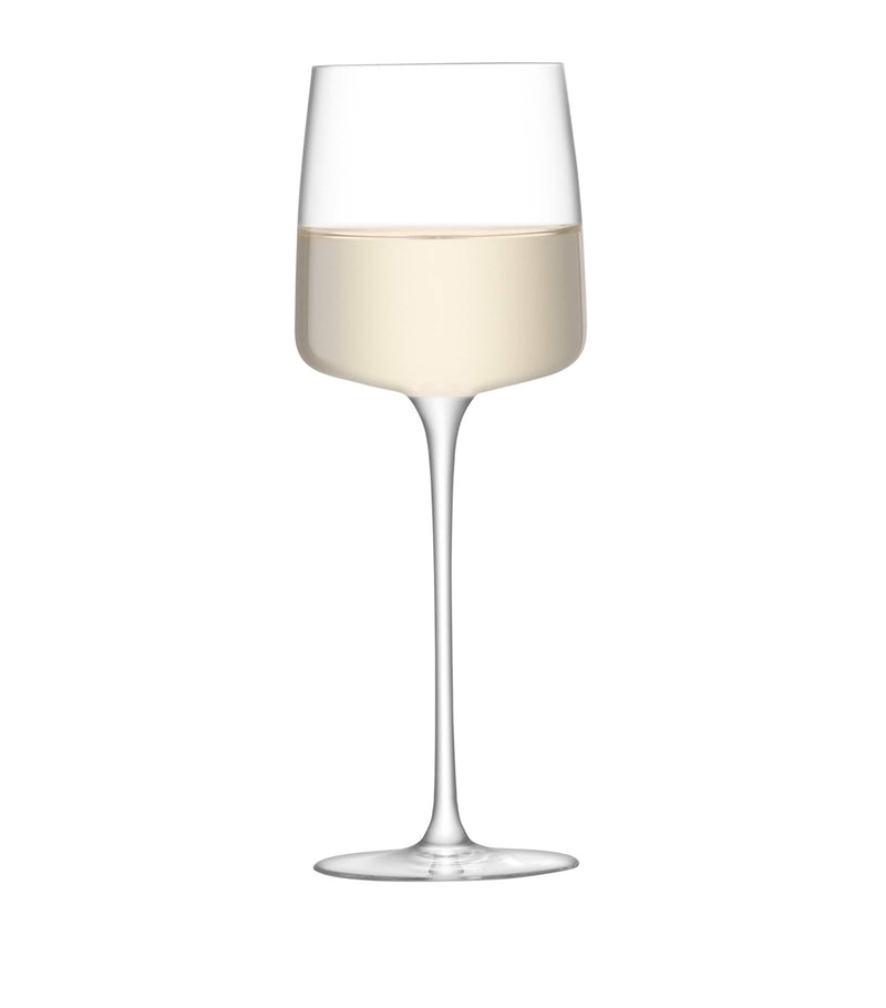LSA International Metropolitan white wine glasses set of 4 350ml, UK version