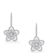 Harrods Graff Wild Flower White Gold and Diamond Earrings- Buy online at McGrocer