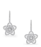 Graff diamond wild flower earrings 18kt white gold - British product