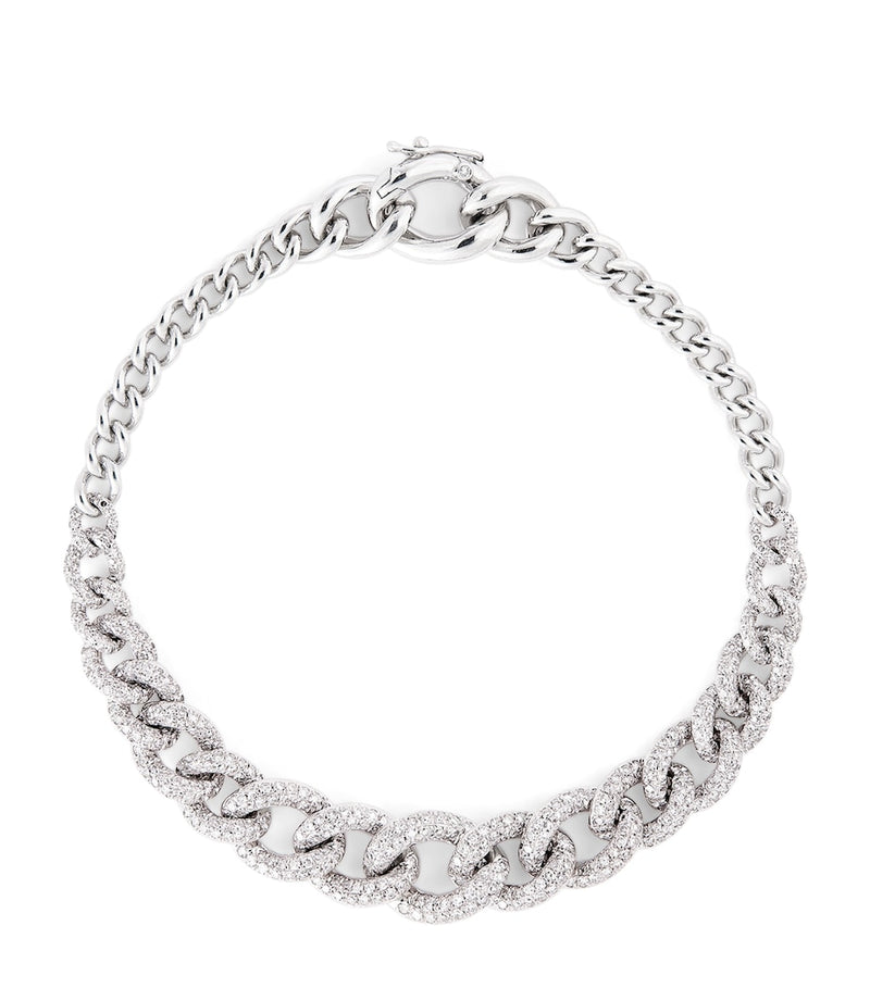 SHAY pavé white gold diamond bracelet, UK version