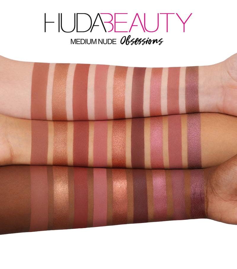 Huda Beauty Medium Nude eyeshadow palette, UK version
