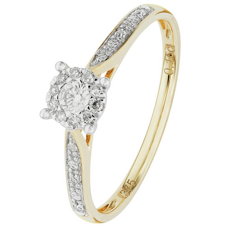 Revere engagement ring 0.15ct diamond, UK version