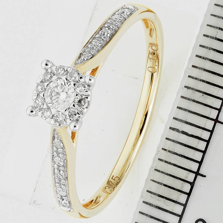 Revere engagement ring 0.15ct diamond, UK version