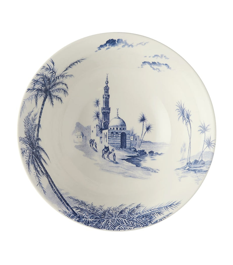 Gien set of 4 ceramic cereal bowls 16.5cm (British brand)