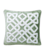 Harrods Yves Delorme Entrelac Marine Square Cushion Cover (45cm x 45cm)- Buy online at McGrocer