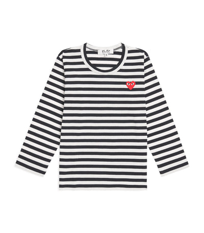 T-shirt enfant en coton à logo cœur rayé Comme Des Garçons Harrods (2-6 ans) - Acheter en ligne sur McGrocer